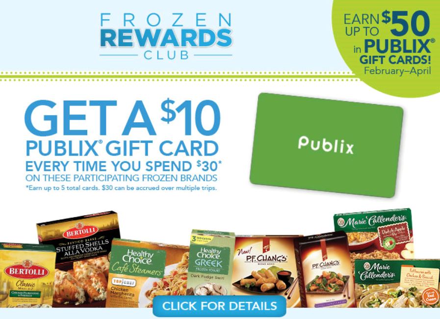 Frozen Rewards Club Rebate Offer From Publix Who Said Nothing In Life 