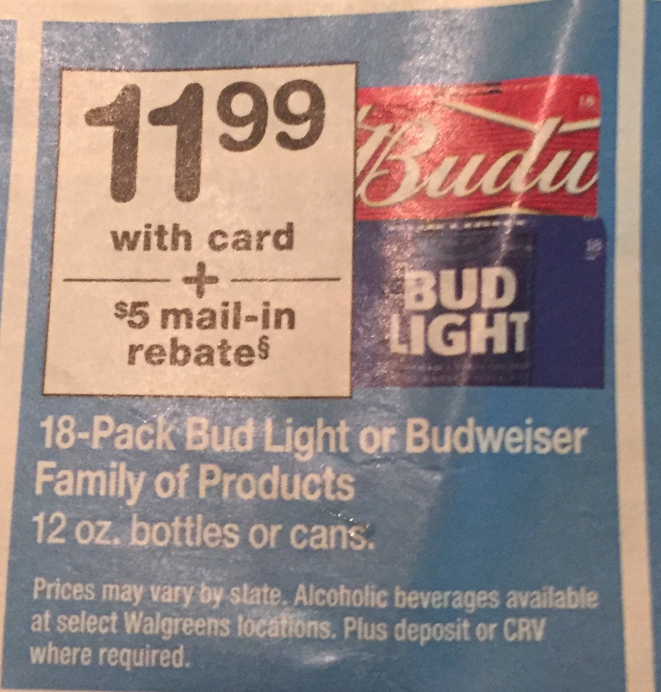 Bud Light Mail In Rebate Walgreens