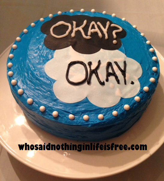 Fault in Our Stars Cake