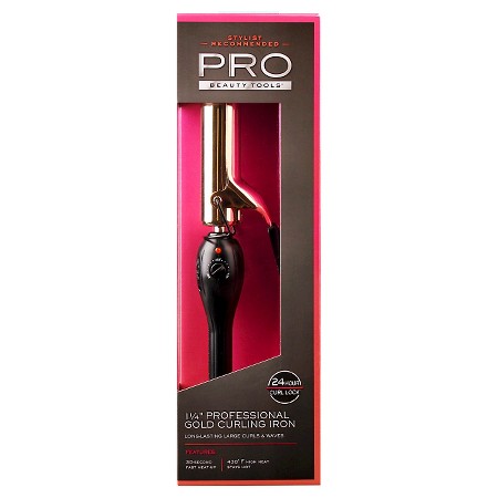 PRO Beauty Tools Professional Gold Curling Iron